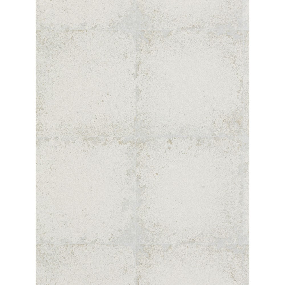 Ashlar Tile Wallpaper 312543 by Zoffany in Chalk White